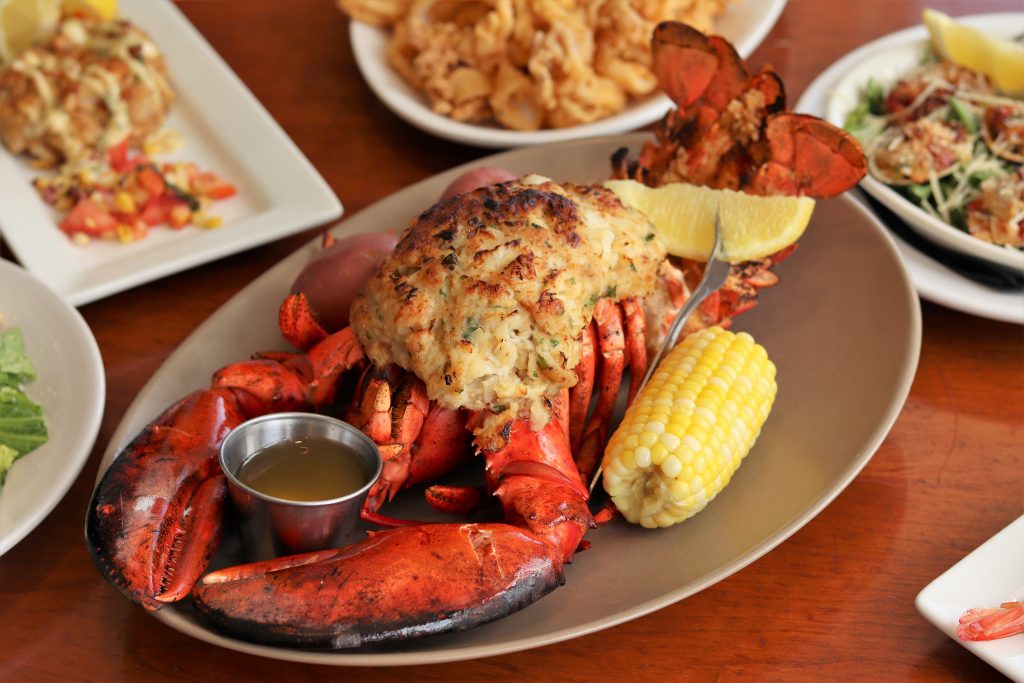 Fresh Maine lobster at The Station House