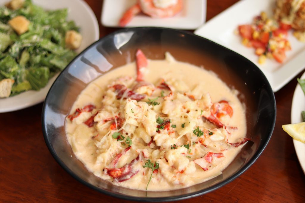 Fresh Maine lobster at The Station House